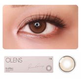 COLORED CONTACT LENSES OLENS Real Ring Brown ( 1 Day )