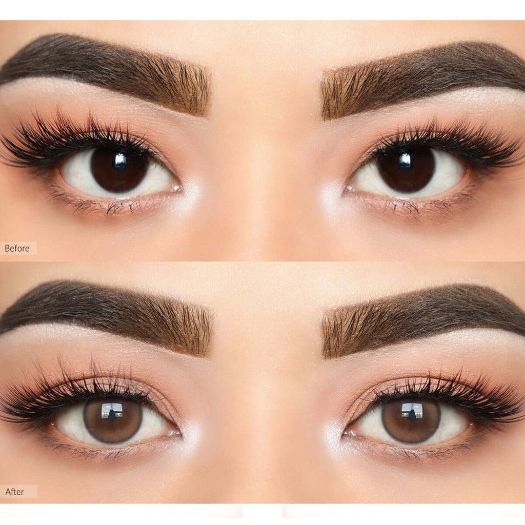 COLORED CONTACT LENSES OLENS Double Tint Brown ( 1 Month )