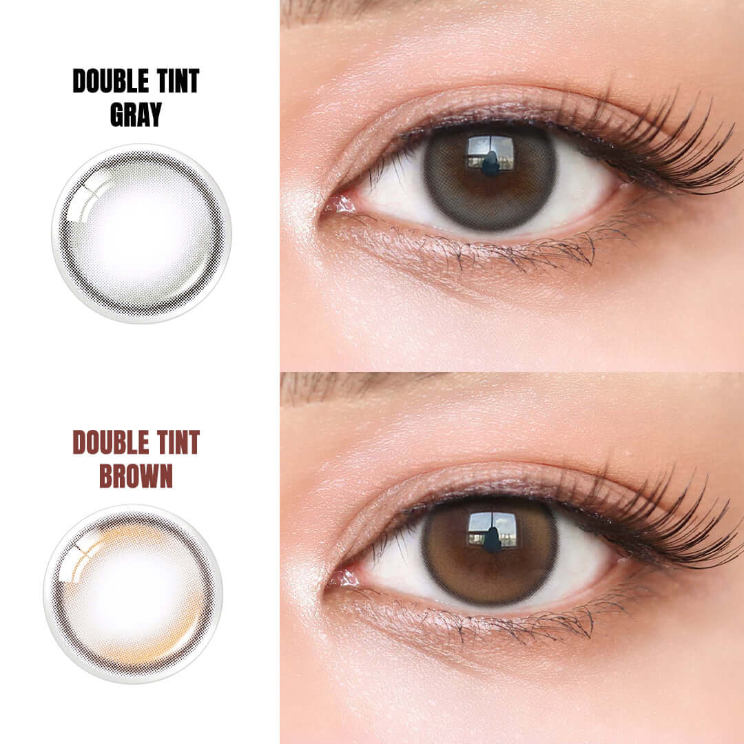 COLORED CONTACT LENSES OLENS Double Tint Brown ( 1 Month )
