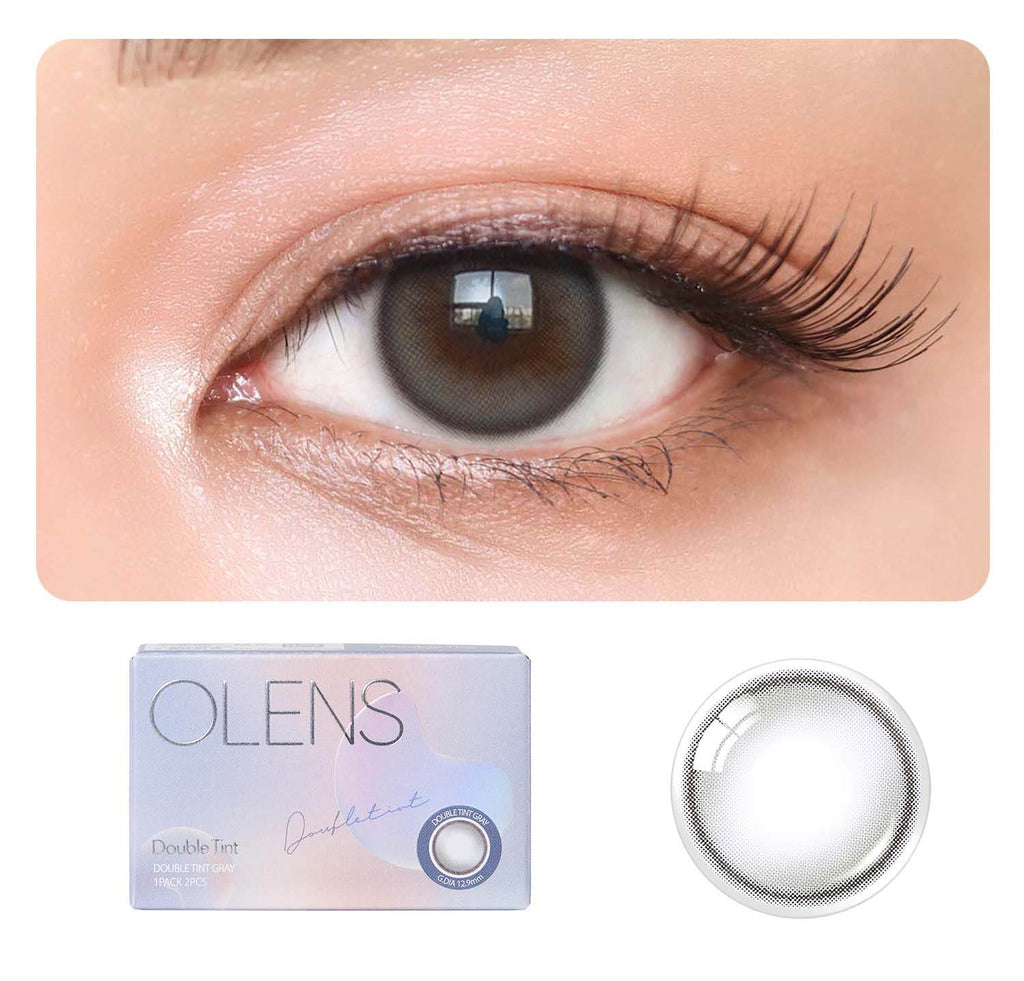COLORED CONTACT LENSES OLENS Double Tint Grey ( 1 Month )