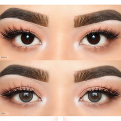 COLORED CONTACT LENSES OLENS Double Tint Grey ( 1 Month )