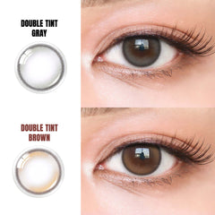COLORED CONTACT LENSES OLENS Double Tint Grey ( 1 Month )