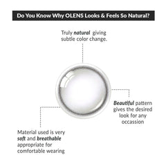 COLORED CONTACT LENSES OLENS Double Tint Grey ( 1 Month )