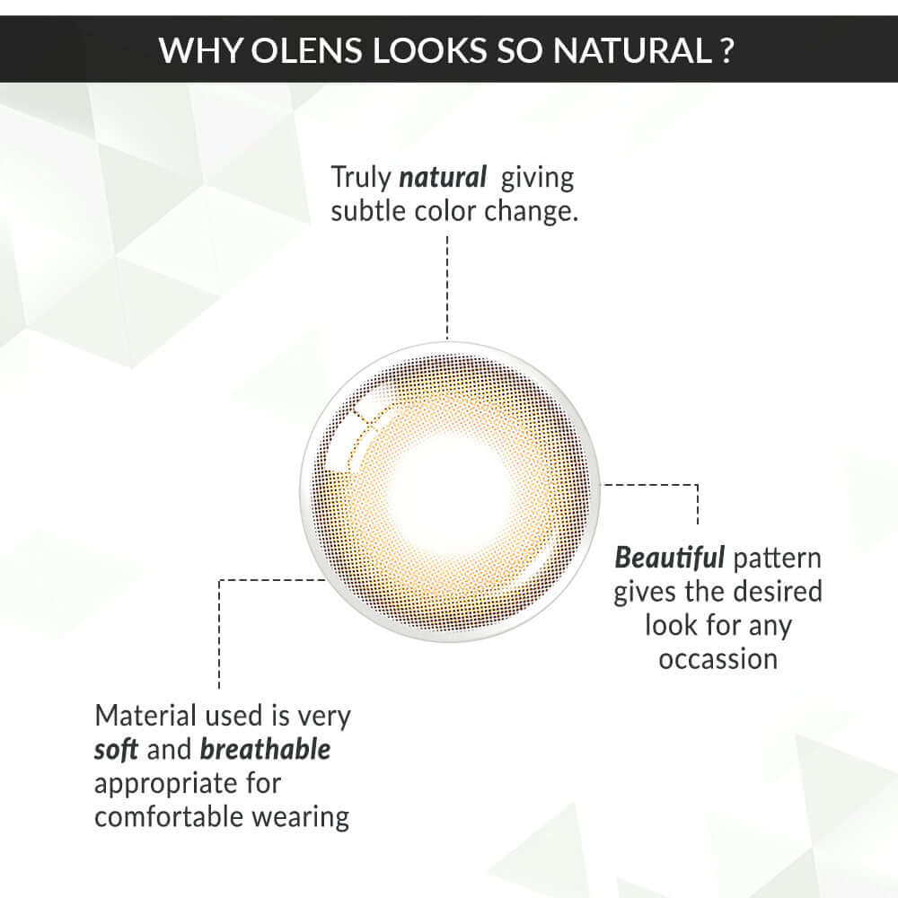 COLORED CONTACT LENSES OLENS Ending Brown ( 1 Day )