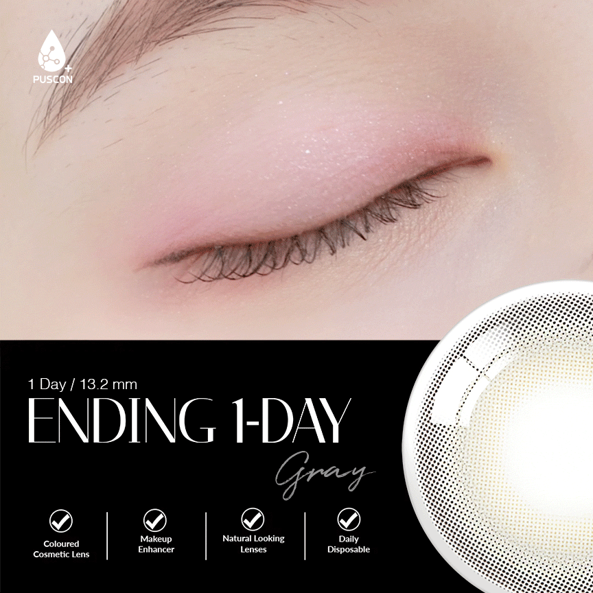 COLORED CONTACT LENSES OLENS Ending Gray ( 1 Day )