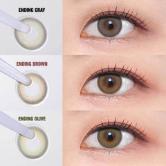 COLORED CONTACT LENSES OLENS Ending Gray ( 1 Day )