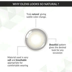 COLORED CONTACT LENSES OLENS Ending Gray ( 1 Day )