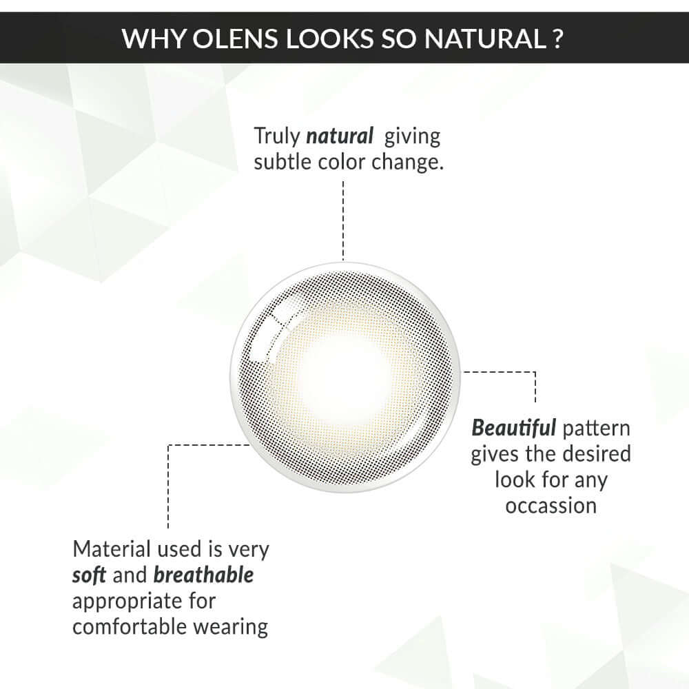 COLORED CONTACT LENSES OLENS Ending Gray ( 1 Day )