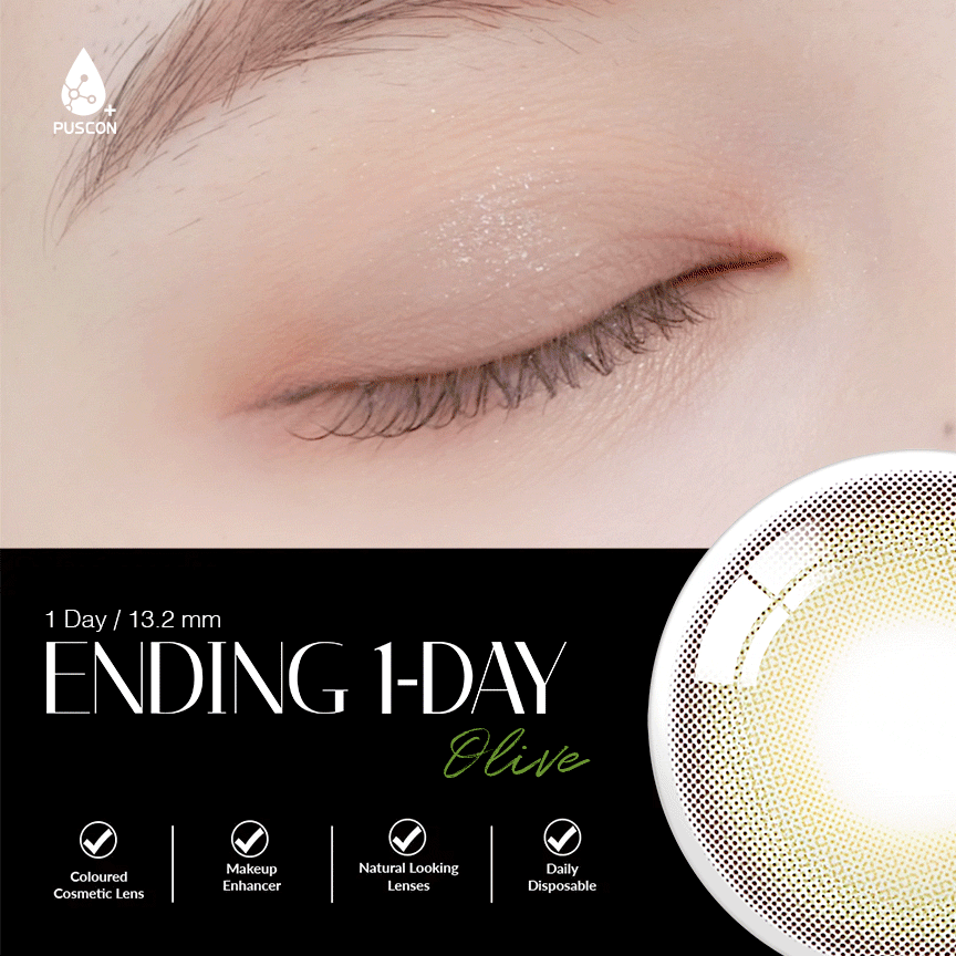 COLORED CONTACT LENSES OLENS Ending Olive ( 1 Day )