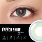 COLORED CONTACT LENSES OLENS French Shine Aqua ( 1 Day )