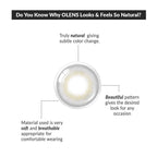 COLORED CONTACT LENSES OLENS French Shine Gray ( 1 Day )