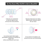 COLORED CONTACT LENSES OLENS French Shine Gray ( 1 Day )