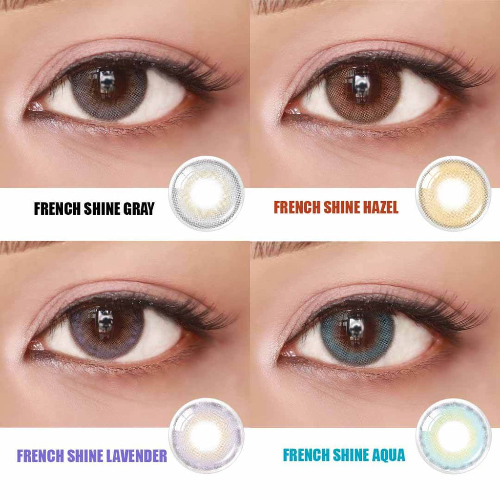 COLORED CONTACT LENSES OLENS French Shine Hazel ( 1 Day )