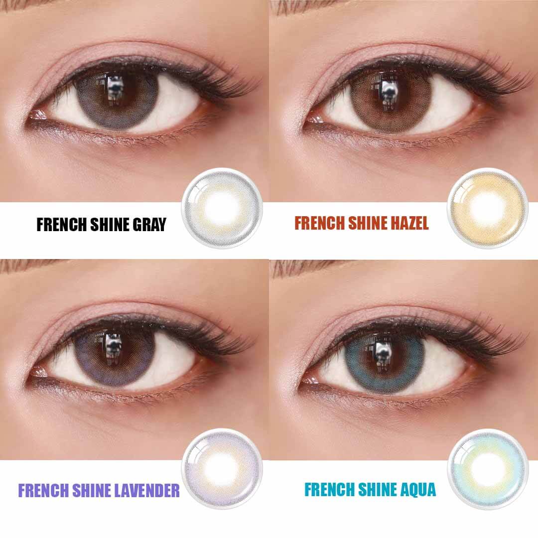 COLORED CONTACT LENSES OLENS French Shine Hazel ( 1 Day )