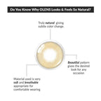 COLORED CONTACT LENSES OLENS French Shine Hazel ( 1 Day )