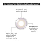 COLORED CONTACT LENSES OLENS French Shine Lavender ( 1 Day )
