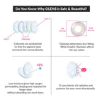 COLORED CONTACT LENSES OLENS French Shine Lavender ( 1 Day )