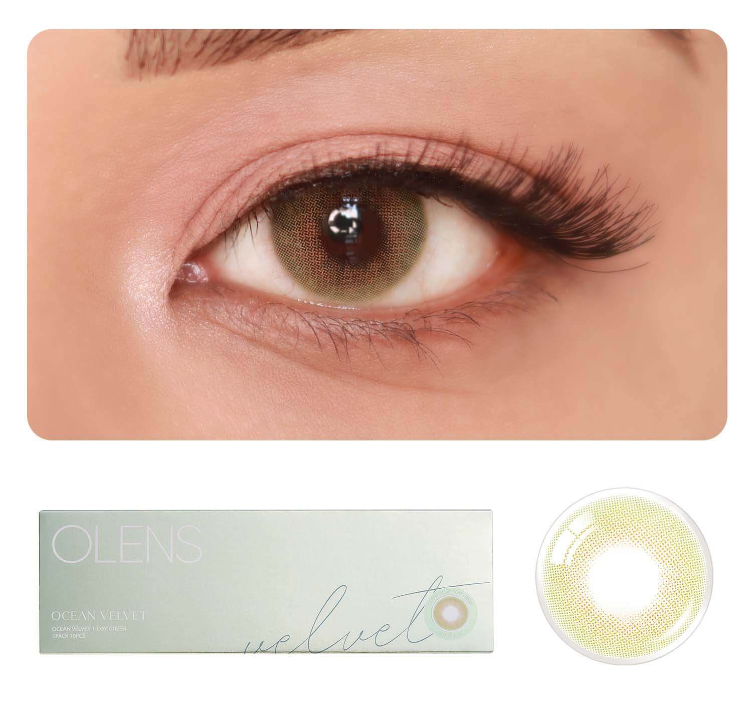 COLORED CONTACT LENSES OLENS OLENS Daily Pack 1 Pair, Plain ( 0.00 )