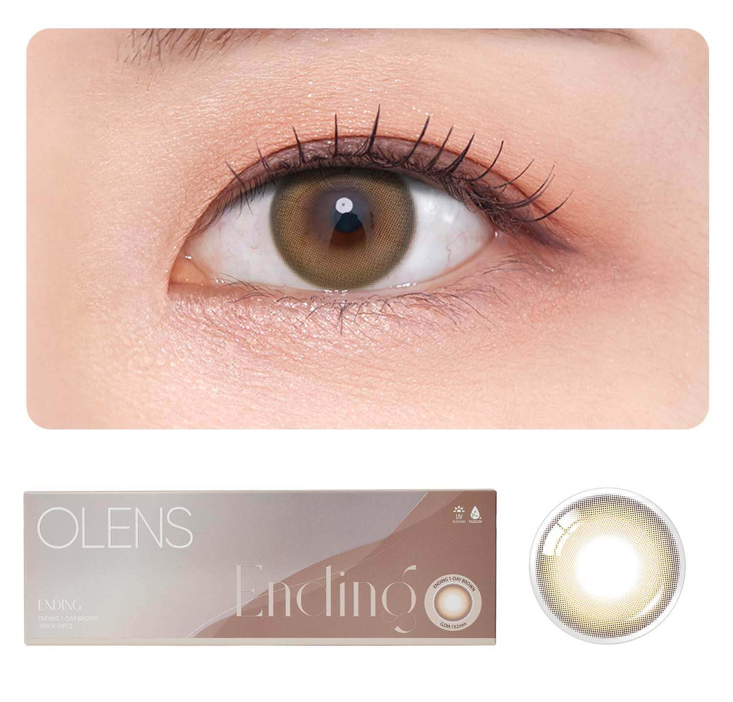 COLORED CONTACT LENSES OLENS OLENS Daily Pack 1 Pair, Plain ( 0.00 )