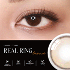 COLORED CONTACT LENSES OLENS Real Ring Brown ( 1 Day )