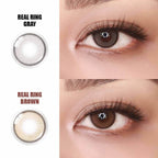 COLORED CONTACT LENSES OLENS Real Ring Gray ( 1 Day )
