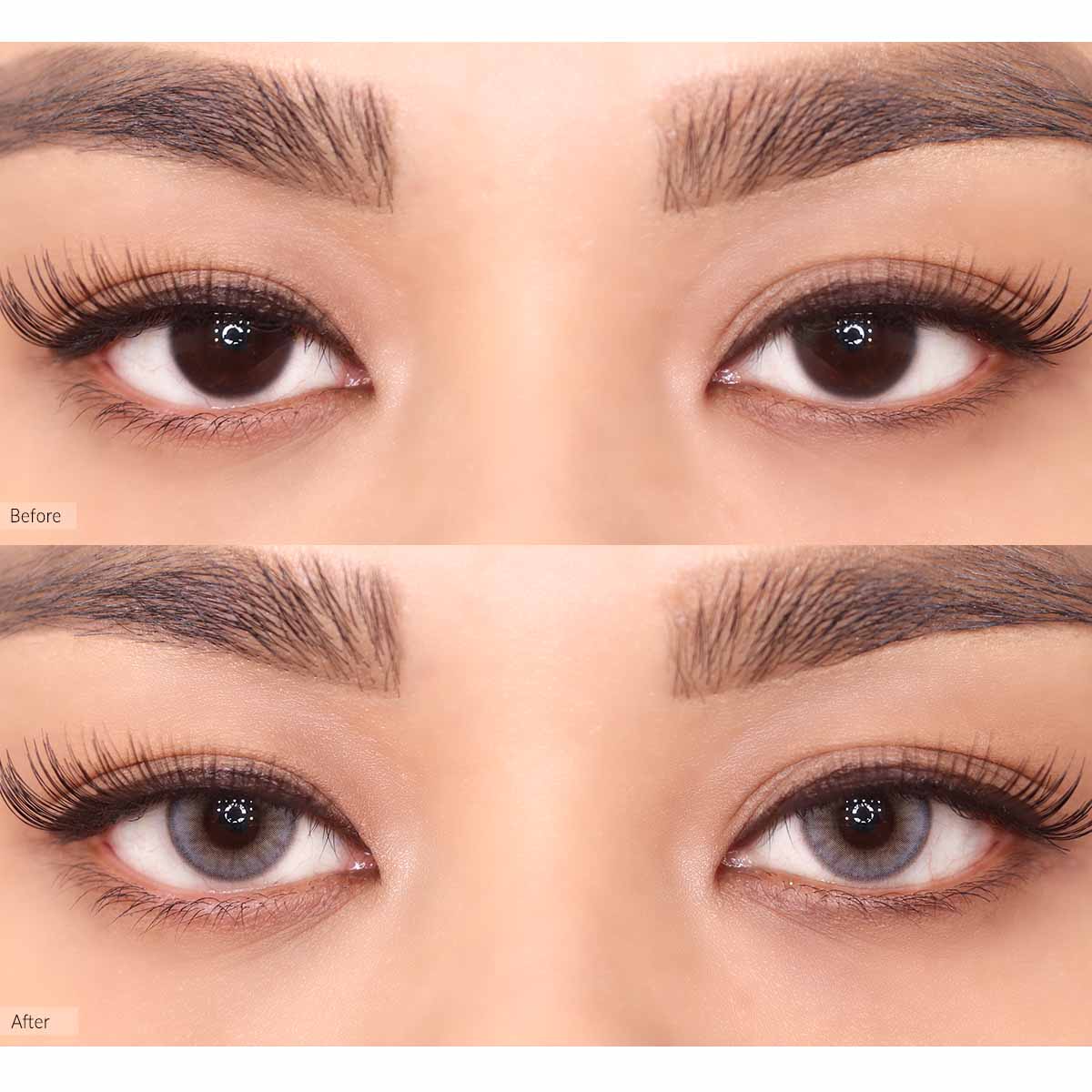 COLORED CONTACT LENSES OLENS Russian Smoky Grey ( 1 Day )