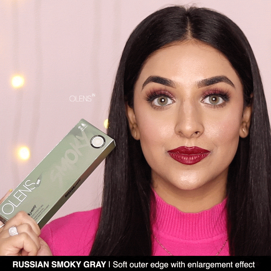 COLORED CONTACT LENSES OLENS Russian Smoky Olive ( 1 Day )