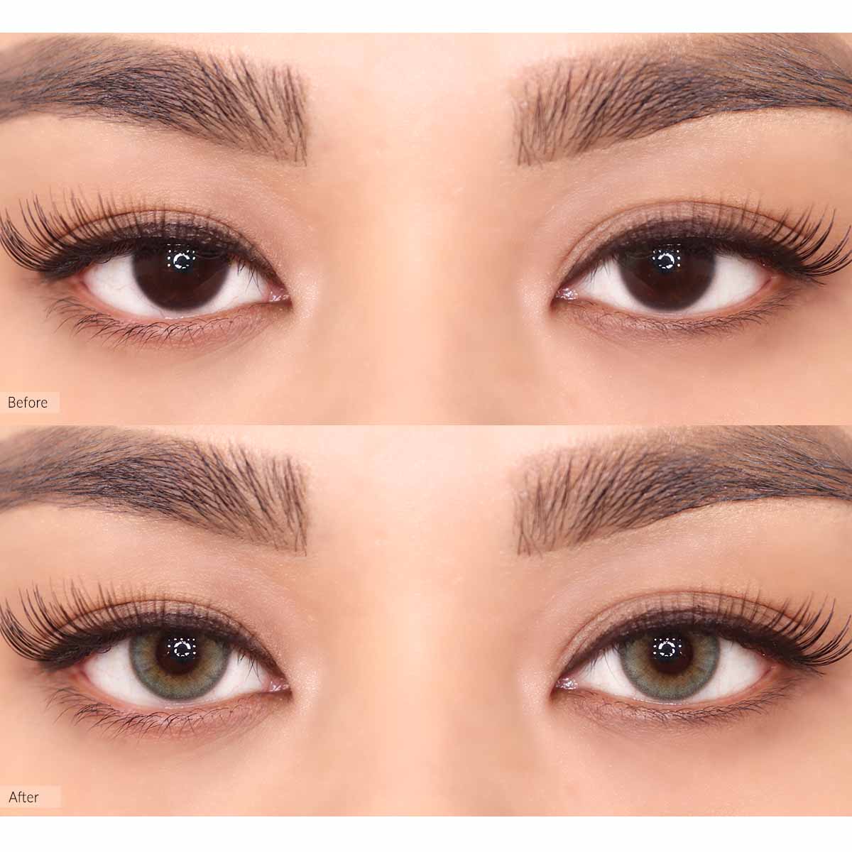 COLORED CONTACT LENSES OLENS Russian Smoky Olive ( 1 Day )