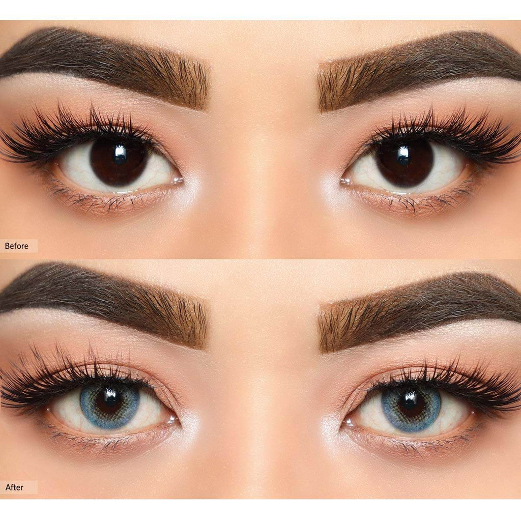 COLORED CONTACT LENSES OLENS Russian Velvet Blue ( 1 Month )