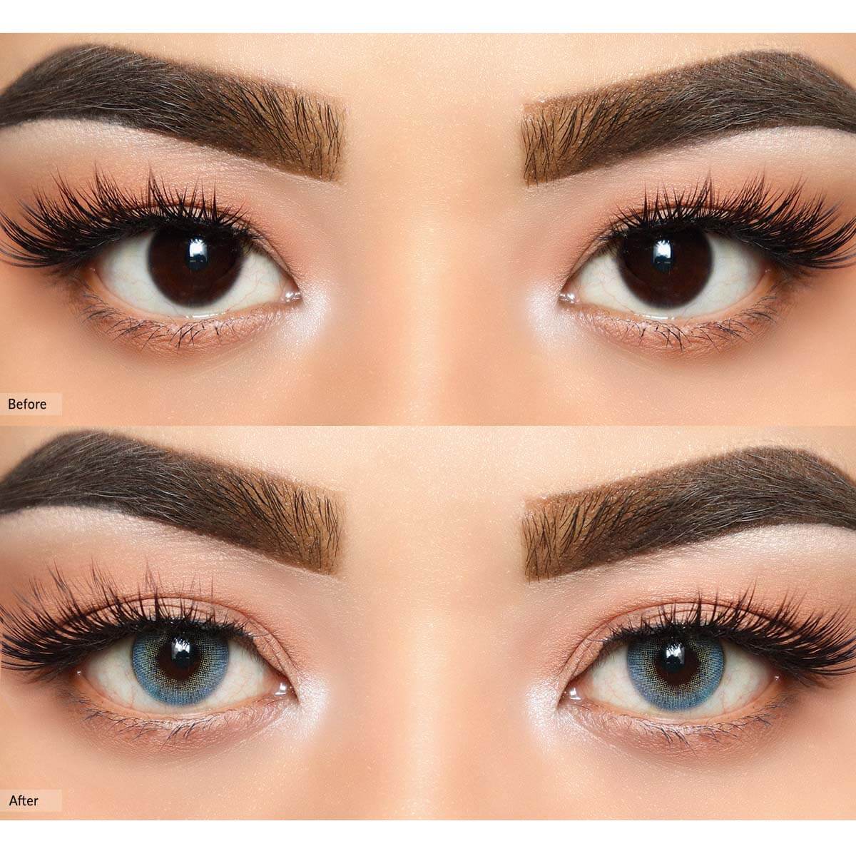 COLORED CONTACT LENSES OLENS Russian Velvet Blue ( 1 Month )