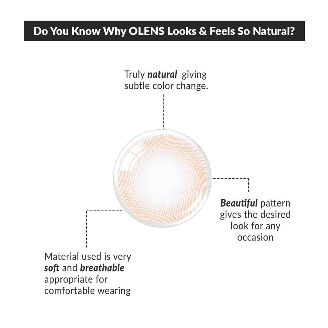 COLORED CONTACT LENSES OLENS Russian Velvet Brown ( 1 Month )