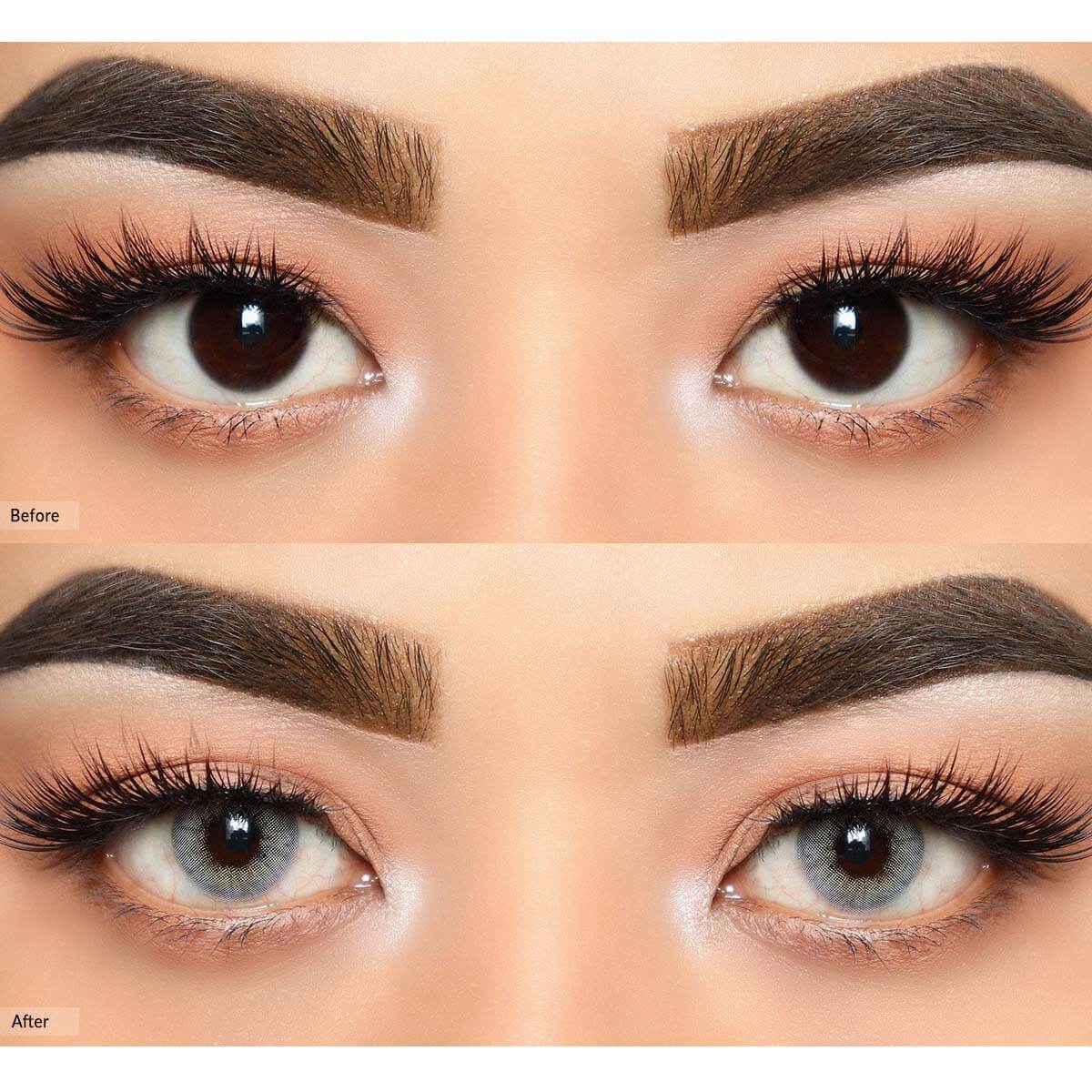 COLORED CONTACT LENSES OLENS Russian Velvet Gray ( 1 Month )