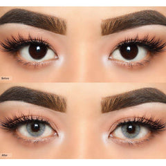 COLORED CONTACT LENSES OLENS Russian Velvet Gray ( 1 Month )