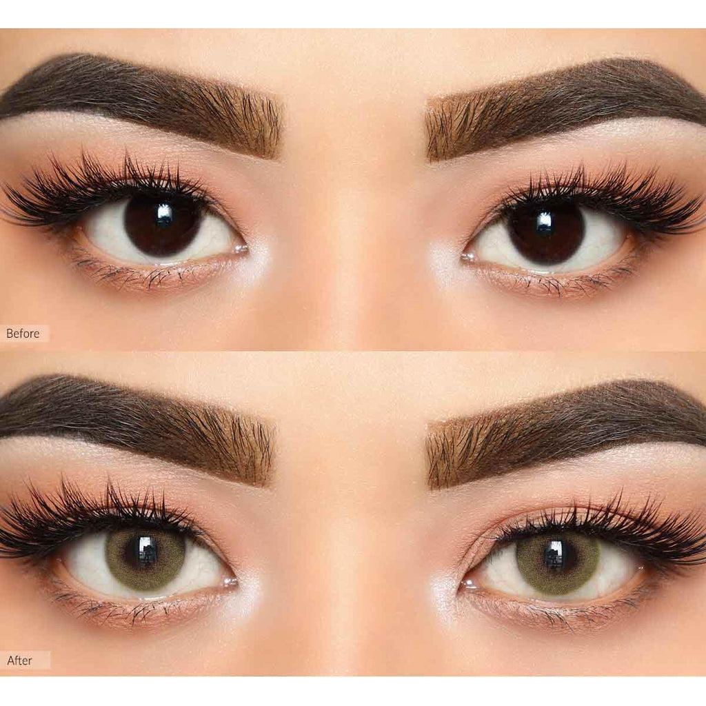 COLORED CONTACT LENSES OLENS Russian Velvet Green ( 1 Month )