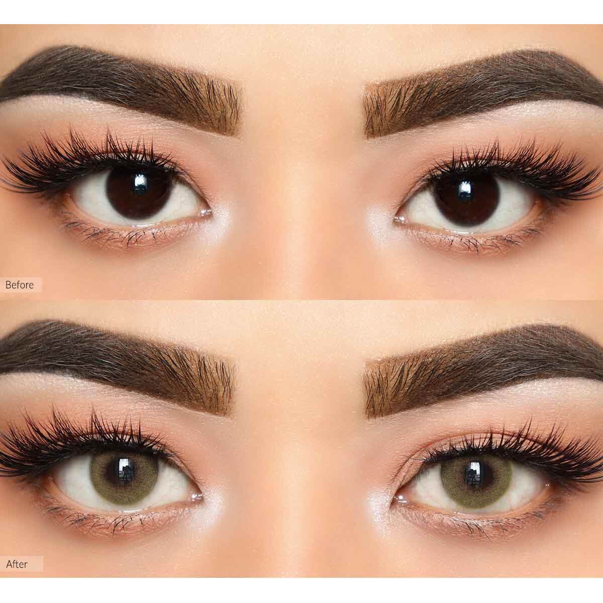 COLORED CONTACT LENSES OLENS Russian Velvet Green ( 1 Month )