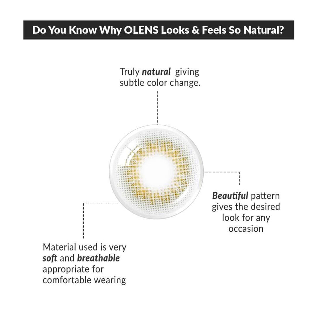 COLORED CONTACT LENSES OLENS Scandi Grey ( 1 Month )