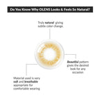 COLORED CONTACT LENSES OLENS Scandi Hazel ( 1 Day )