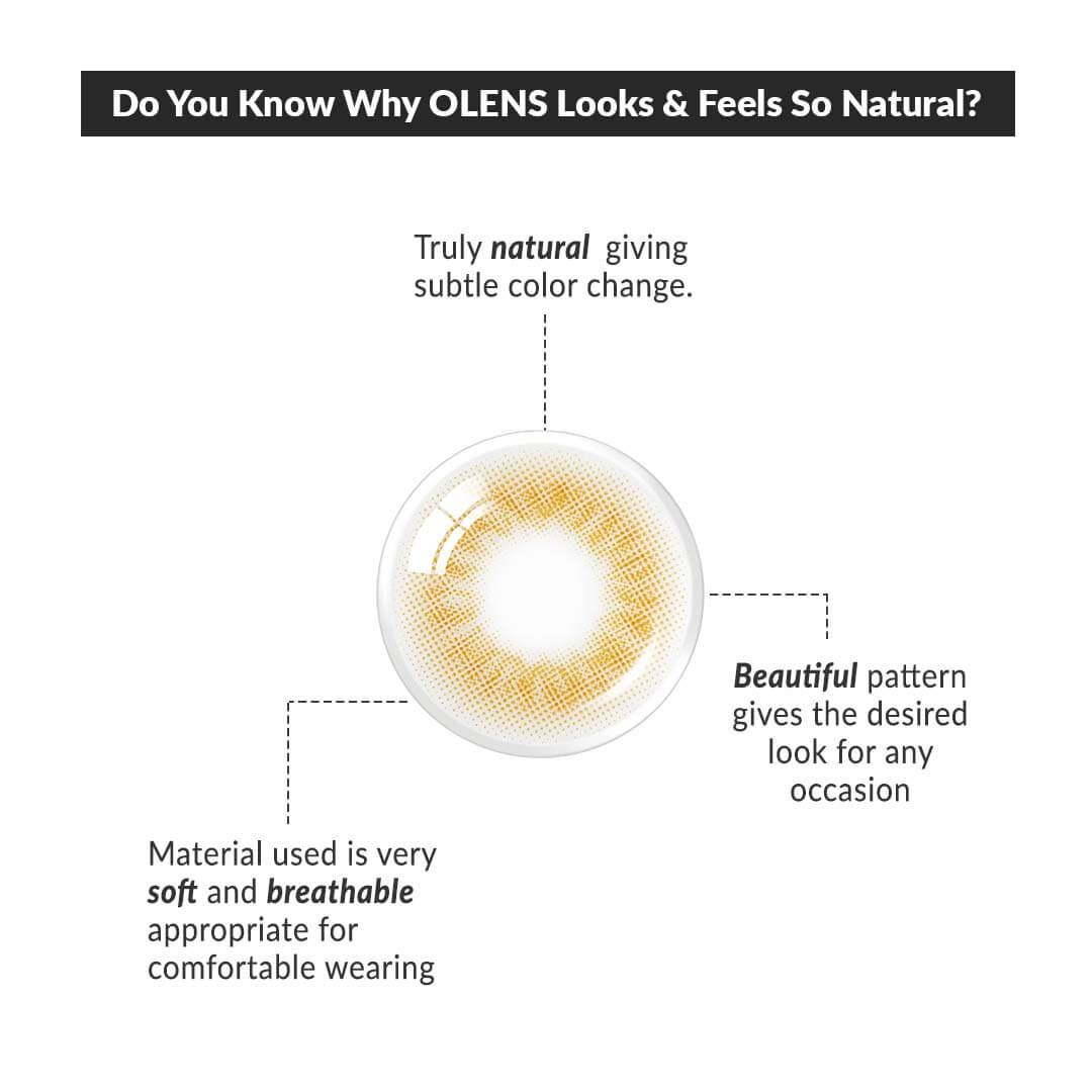 COLORED CONTACT LENSES OLENS Scandi Hazel ( 1 Day )