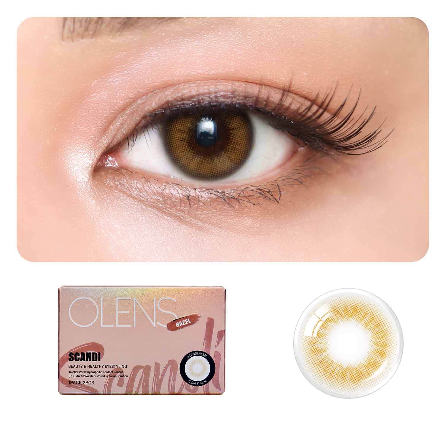COLORED CONTACT LENSES OLENS Scandi Hazel ( 1 Month ) Main image