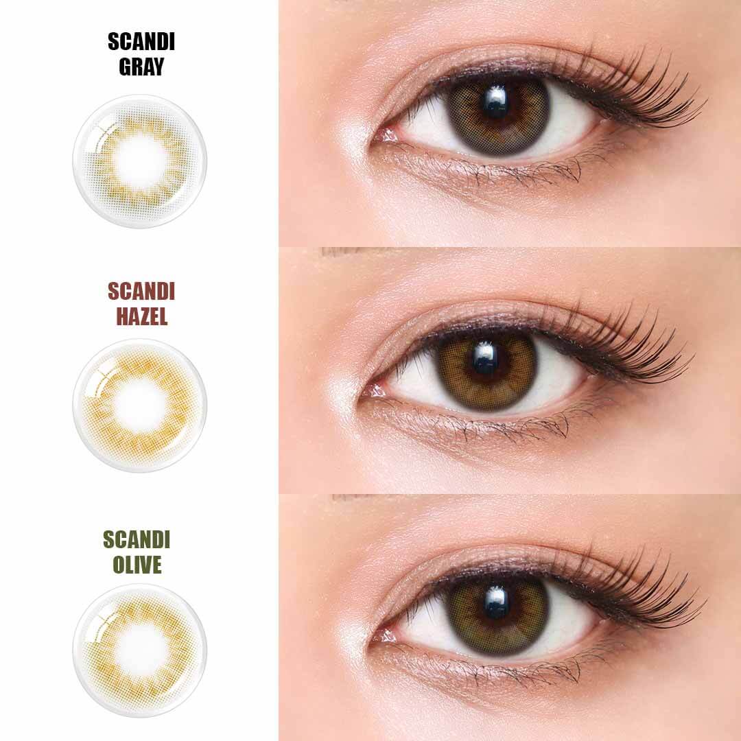 COLORED CONTACT LENSES OLENS Scandi Olive ( 1 Day )