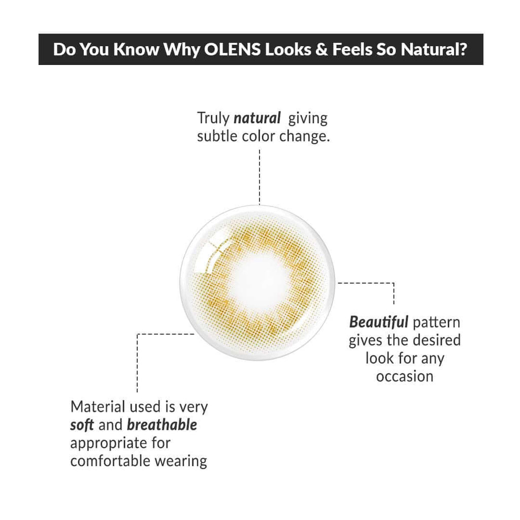 COLORED CONTACT LENSES OLENS Scandi Olive ( 1 Month )