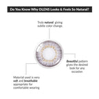 COLORED CONTACT LENSES OLENS Secriss Coral Gray ( 1 Day )