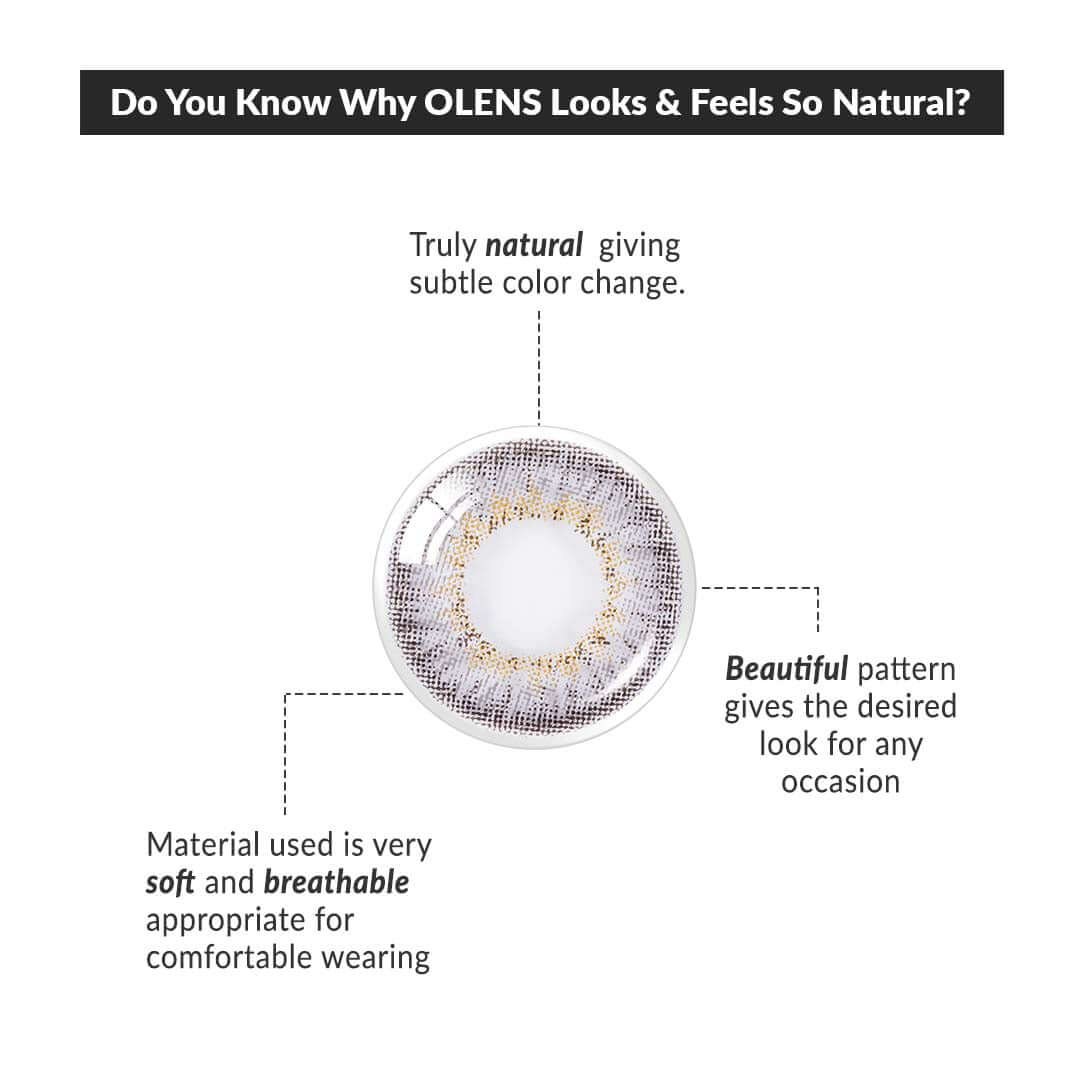 COLORED CONTACT LENSES OLENS Secriss Coral Gray ( 1 Day )