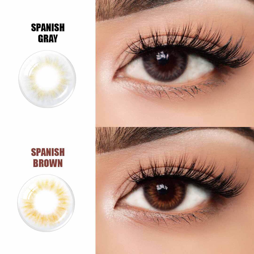 COLORED CONTACT LENSES OLENS Spanish Brown ( 1 Day )