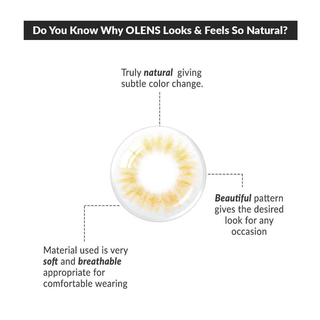 COLORED CONTACT LENSES OLENS Spanish Brown ( 1 Day )