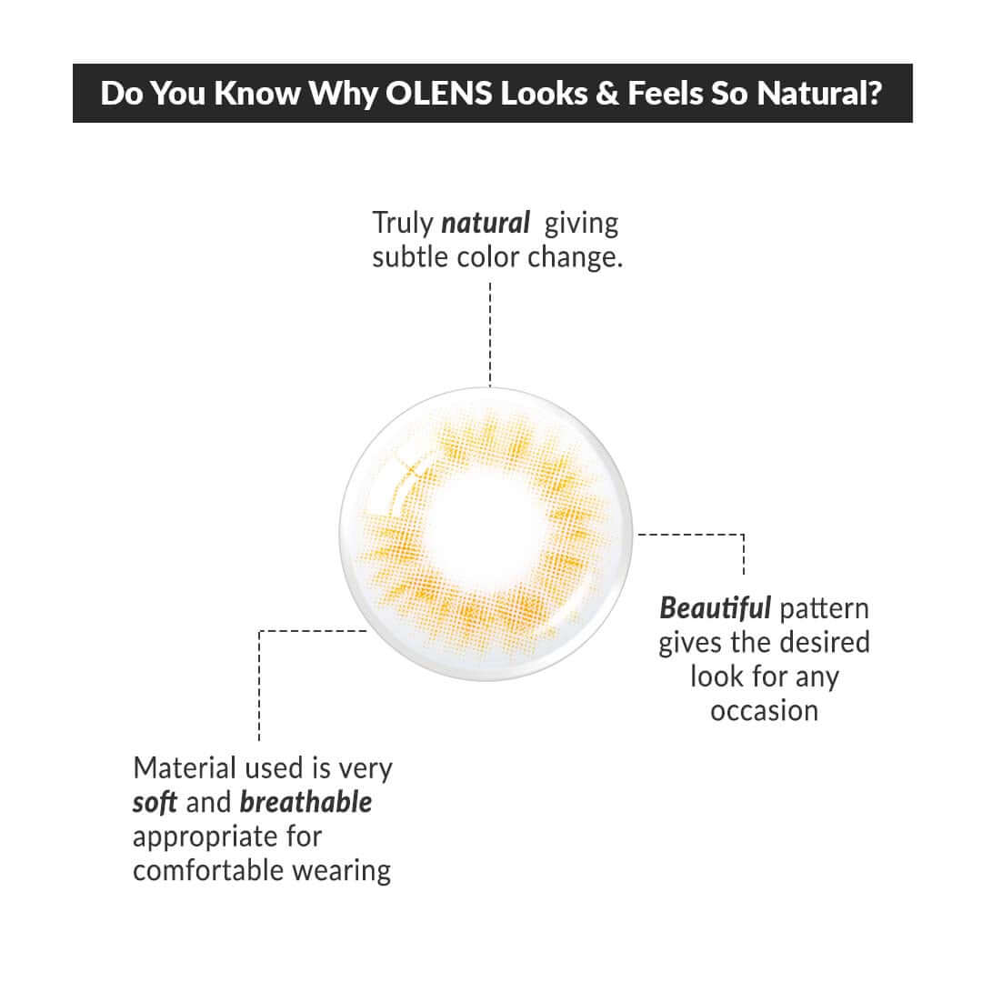 COLORED CONTACT LENSES OLENS Spanish Brown ( 1 Day )