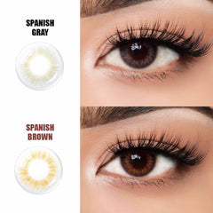 COLORED CONTACT LENSES OLENS Spanish Grey ( 1 Day )