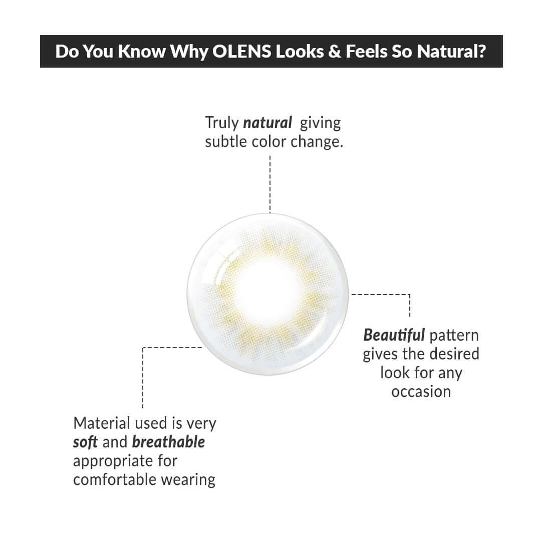 COLORED CONTACT LENSES OLENS Spanish Grey ( 1 Day )