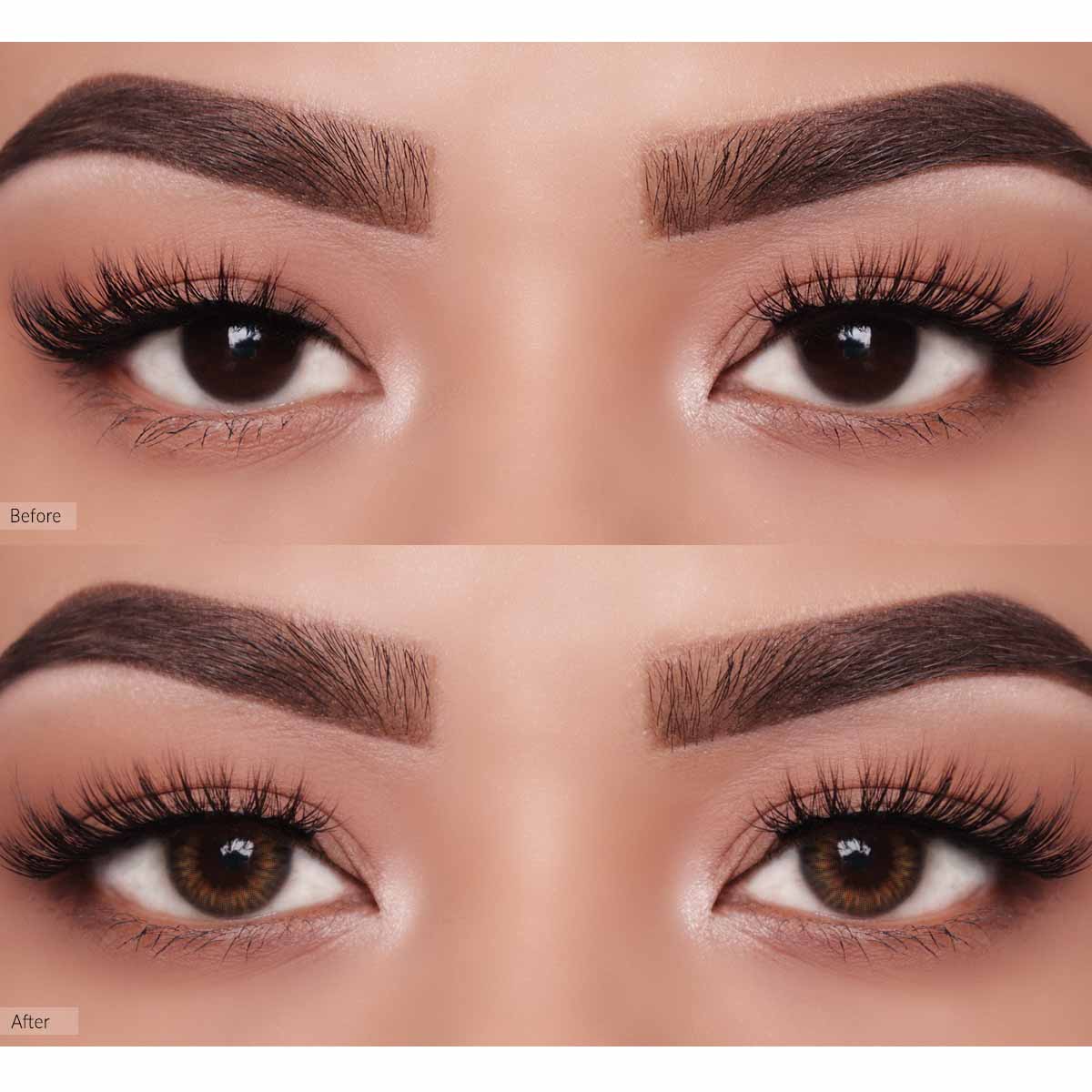 COLORED CONTACT LENSES OLENS Spanish Real Brown ( 1 Month )