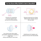 COLORED CONTACT LENSES OLENS Spanish Real Brown ( 1 Month )